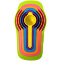 Set de 6 cucharas medidoras de colores para cocina