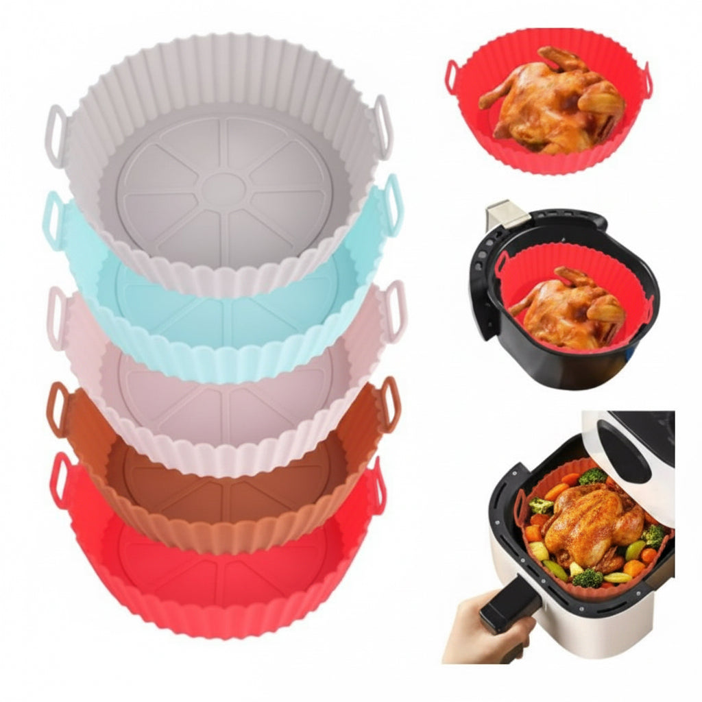 Bandeja de silicona multiuso para airfryer, vista principal