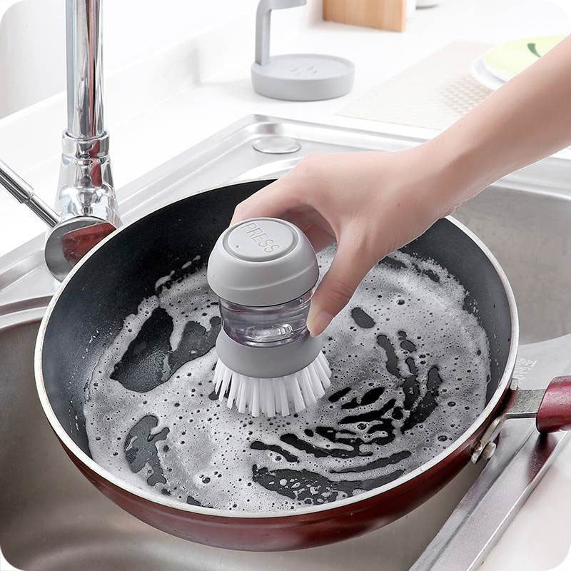 Automatic Liquid Dispensing Dish Brush