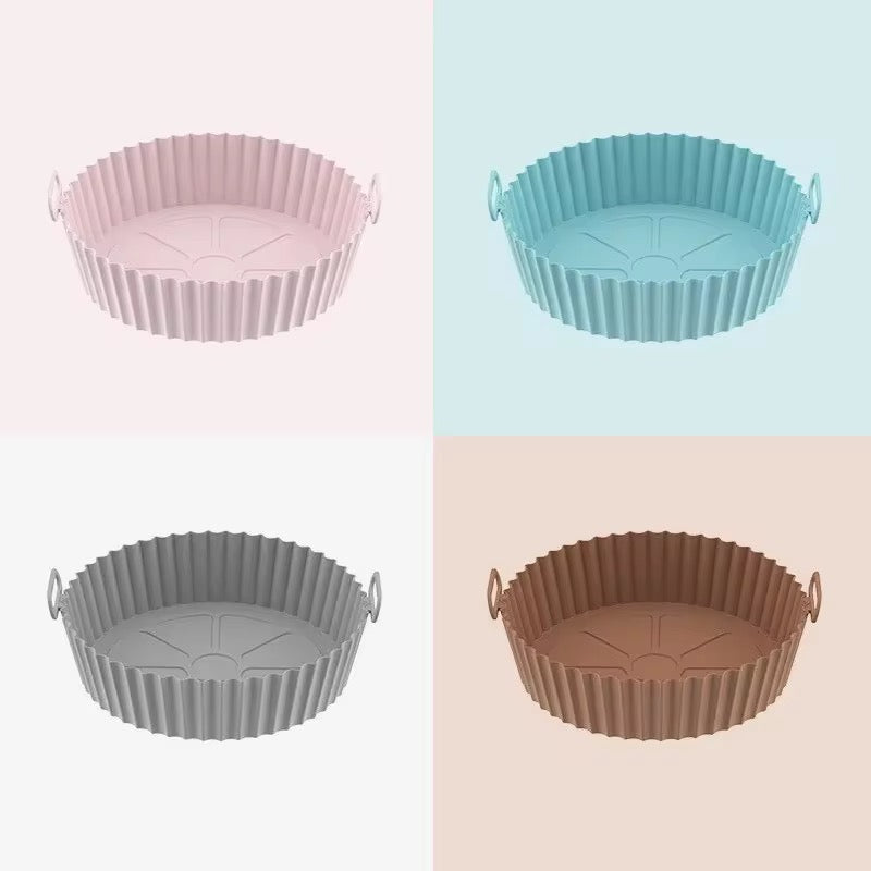 Bandeja de silicona multiuso para airfryer, uso en cocina