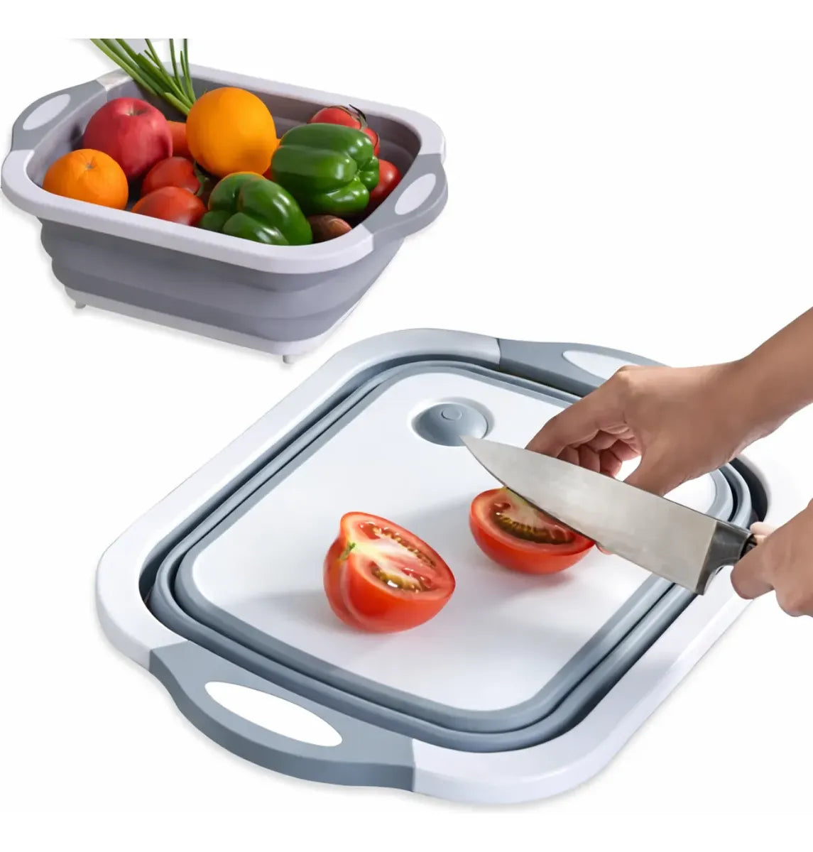Tabla Colador Gris 2 en 1