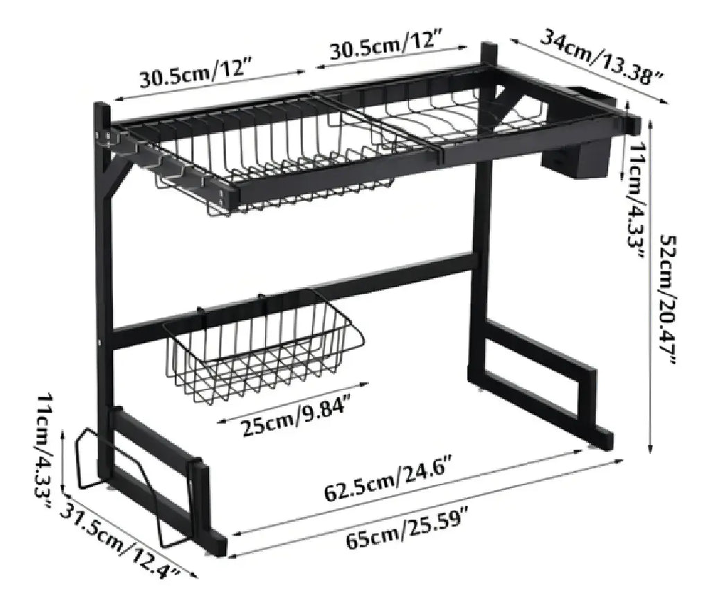 Rack Organizador de Cocina 65 cm